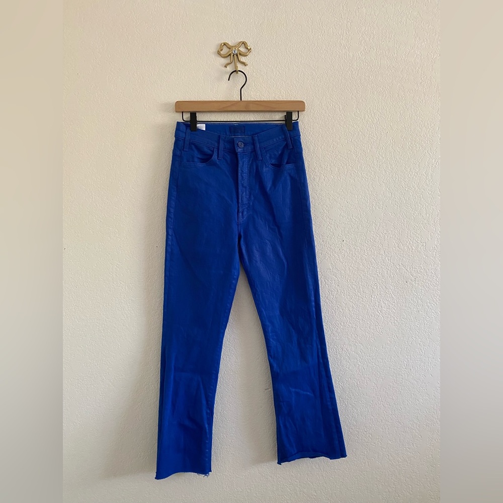 Mother The Hustler Ankle Fray Blue Never A Dull Moment Seb Surf Jeans Women 27